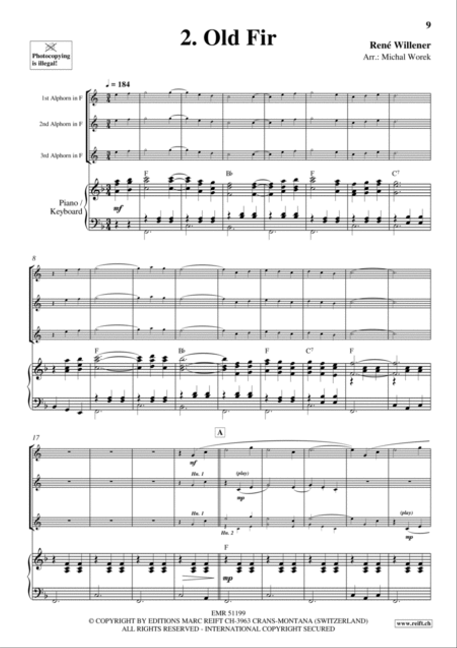 20 Alphorn Trios Volume 2 Brass Trio scores gallery preview page 5