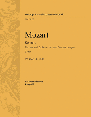Horn Concerto [No. 1] in D major K. 412/514 (386B)