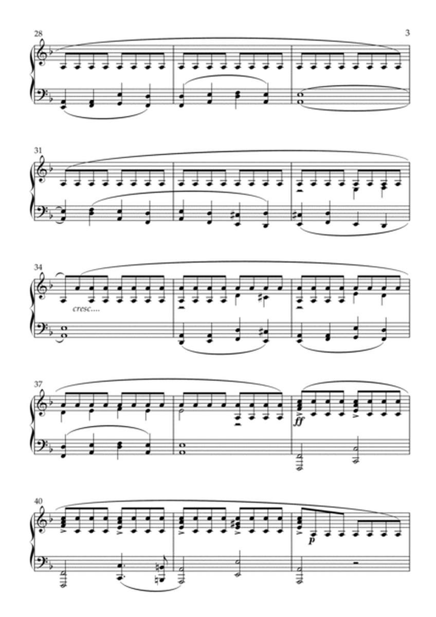 "Raindrop Prelude"- F. Chopin. solo piano Simplified Version - Intermediate image number null