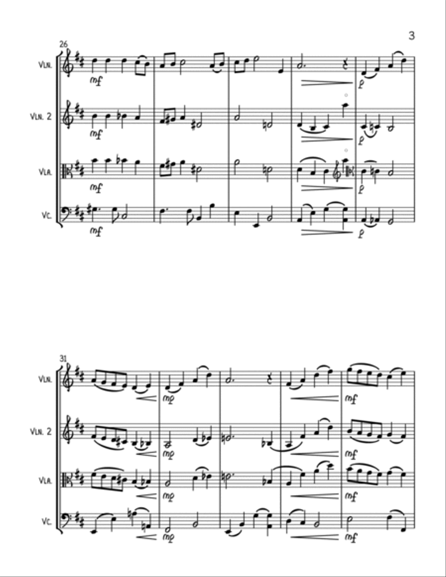 Have Yourself A Merry Little Christmas from MEET ME IN ST. LOUIS String Trio scores gallery preview page 3