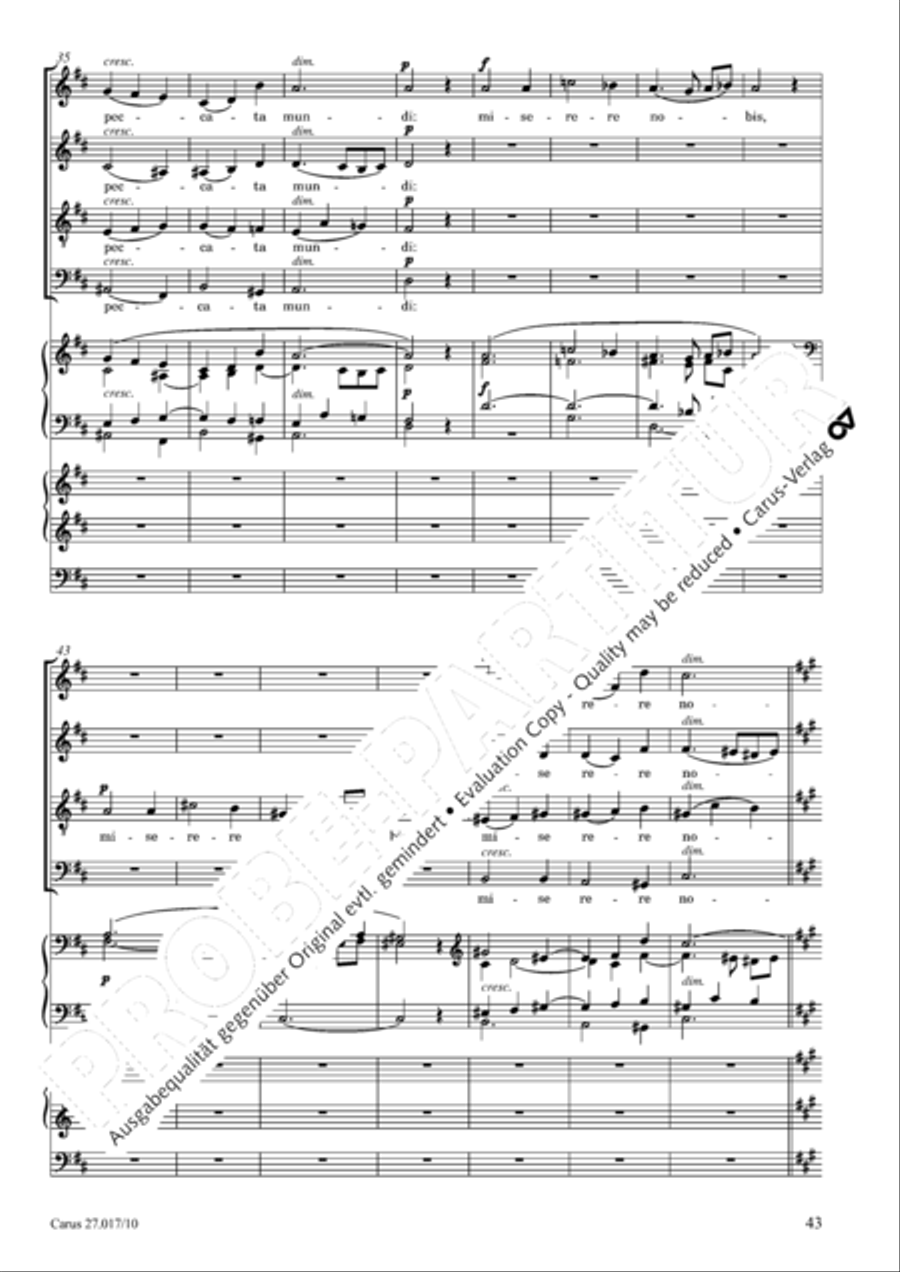 Messe solennelle en ut diese mineur 4-Part scores gallery preview page 44