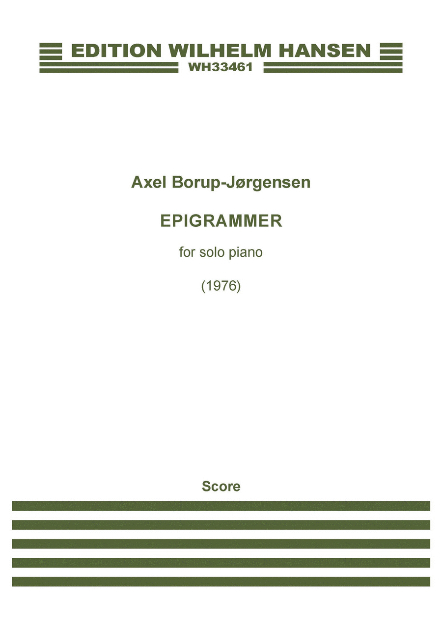 Epigrammer, Op. 87