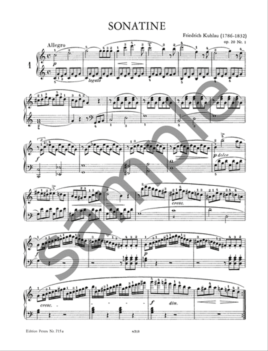 Sonatinas for Piano Piano scores gallery preview page 3