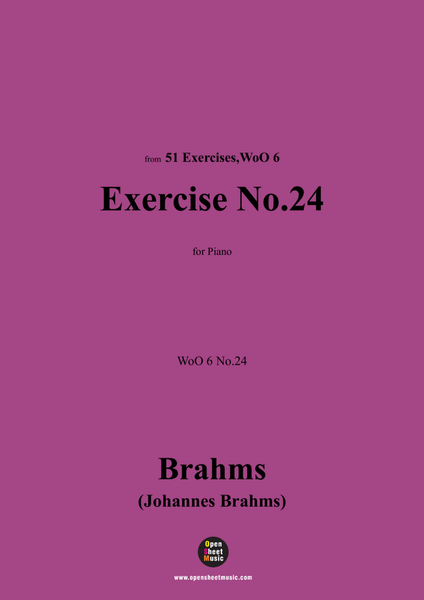 Brahms-Exercise No.24,WoO 6 No.24,for Piano image number null