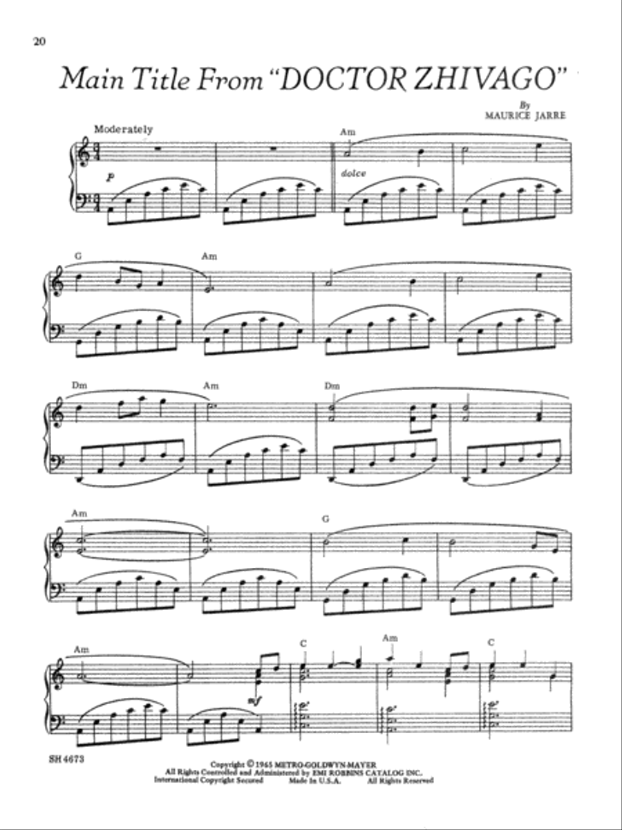 Doctor Zhivago (Movie Selections) Piano scores gallery preview page 4