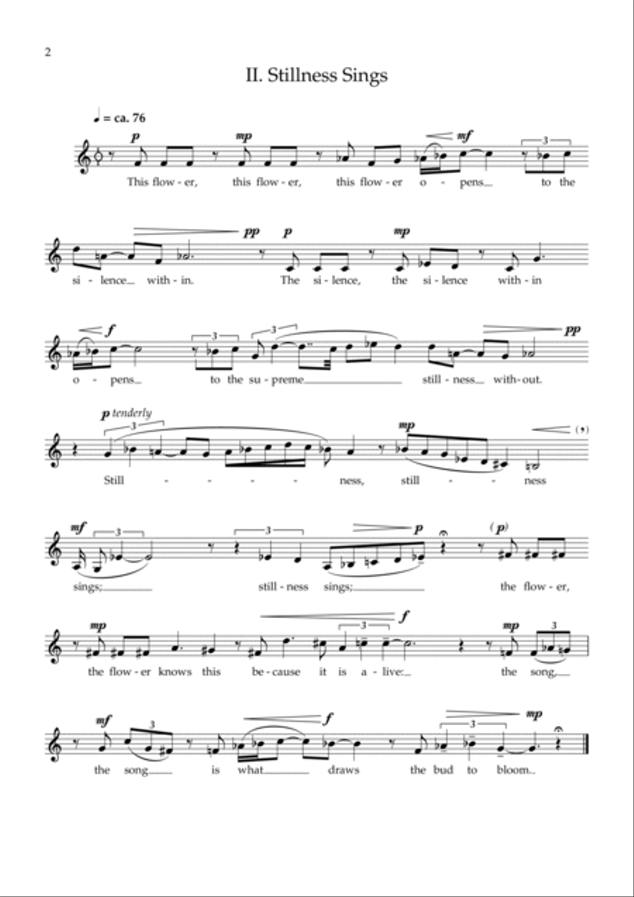 Carson Cooman - Brief Vibrations (2010), song cycle for solo voice Voice Solo scores gallery preview page 4