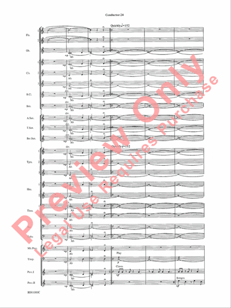 Chant Rituals Chant Rituals Concert Band scores gallery preview page 27