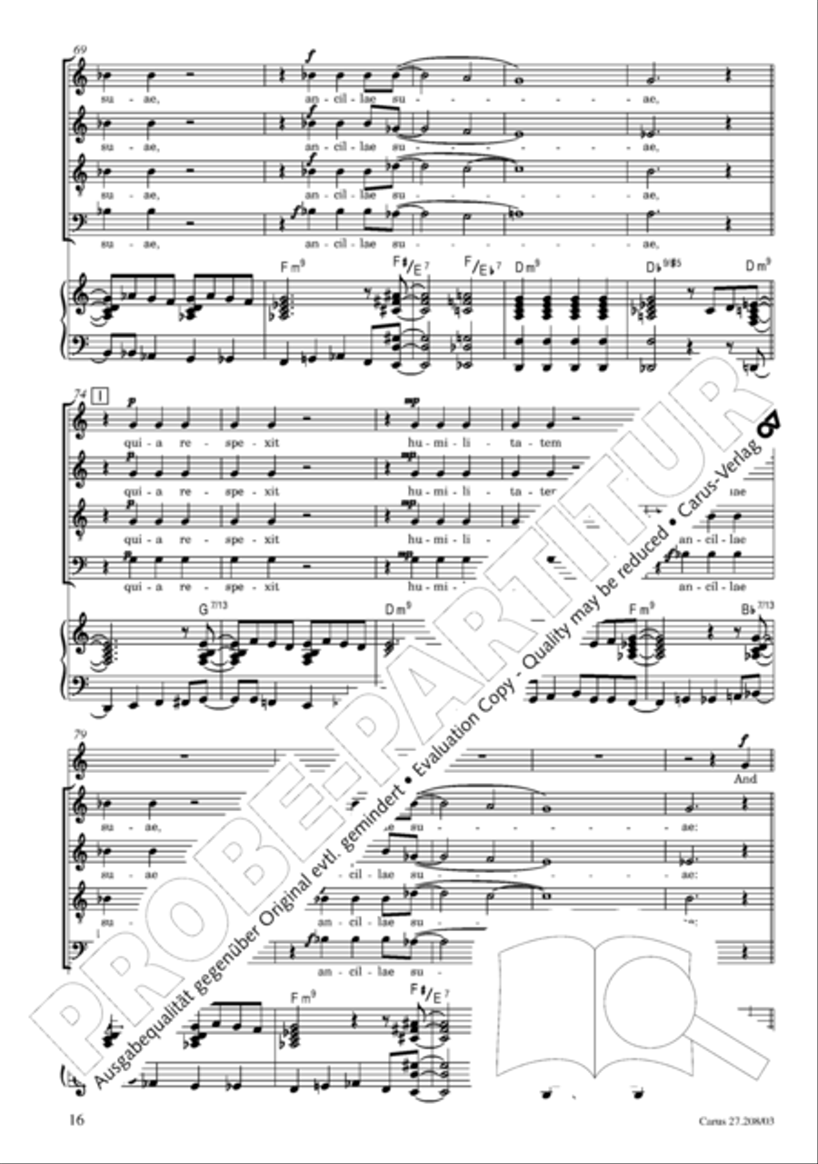 Magnificat 4-Part scores gallery preview page 17