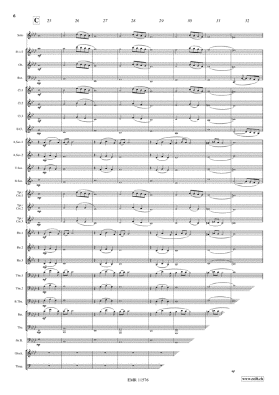 Ave Maria Ave Maria Concert Band scores gallery preview page 6