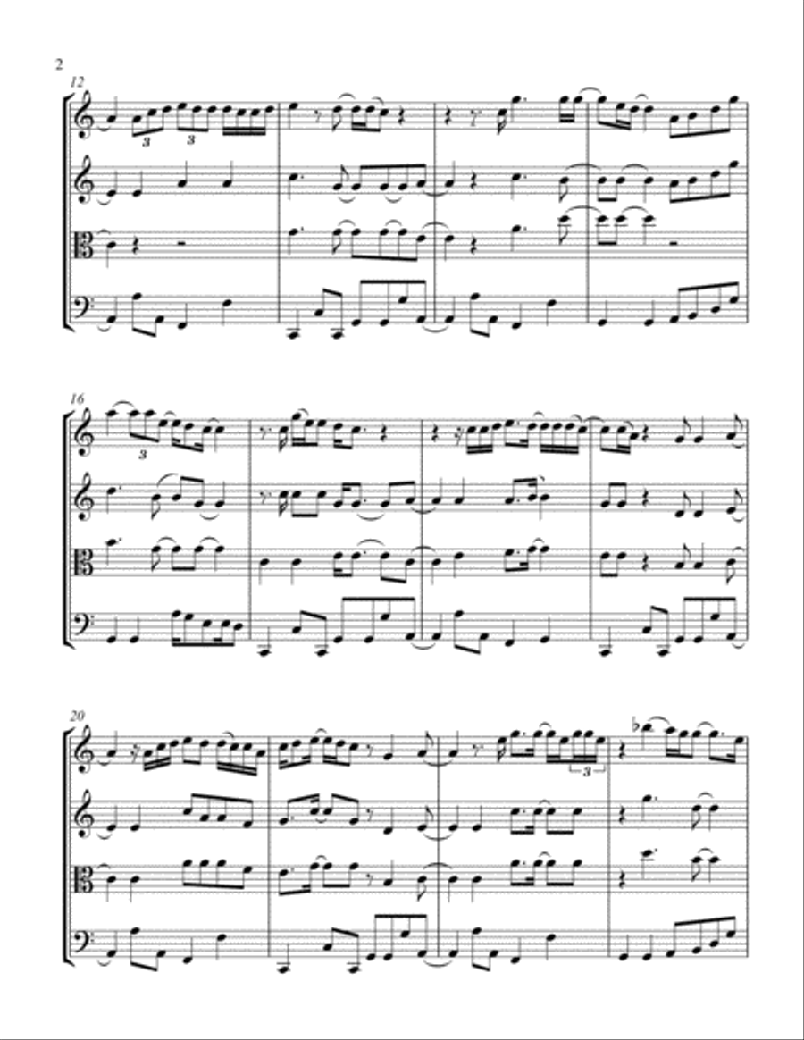 You Are The Best Thing You Are The Best Thing String Quartet scores gallery preview page 2
