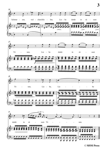 Schubert-Sprache der Liebe,Op.115 No.3,in F Major,for Voice&Piano image number null