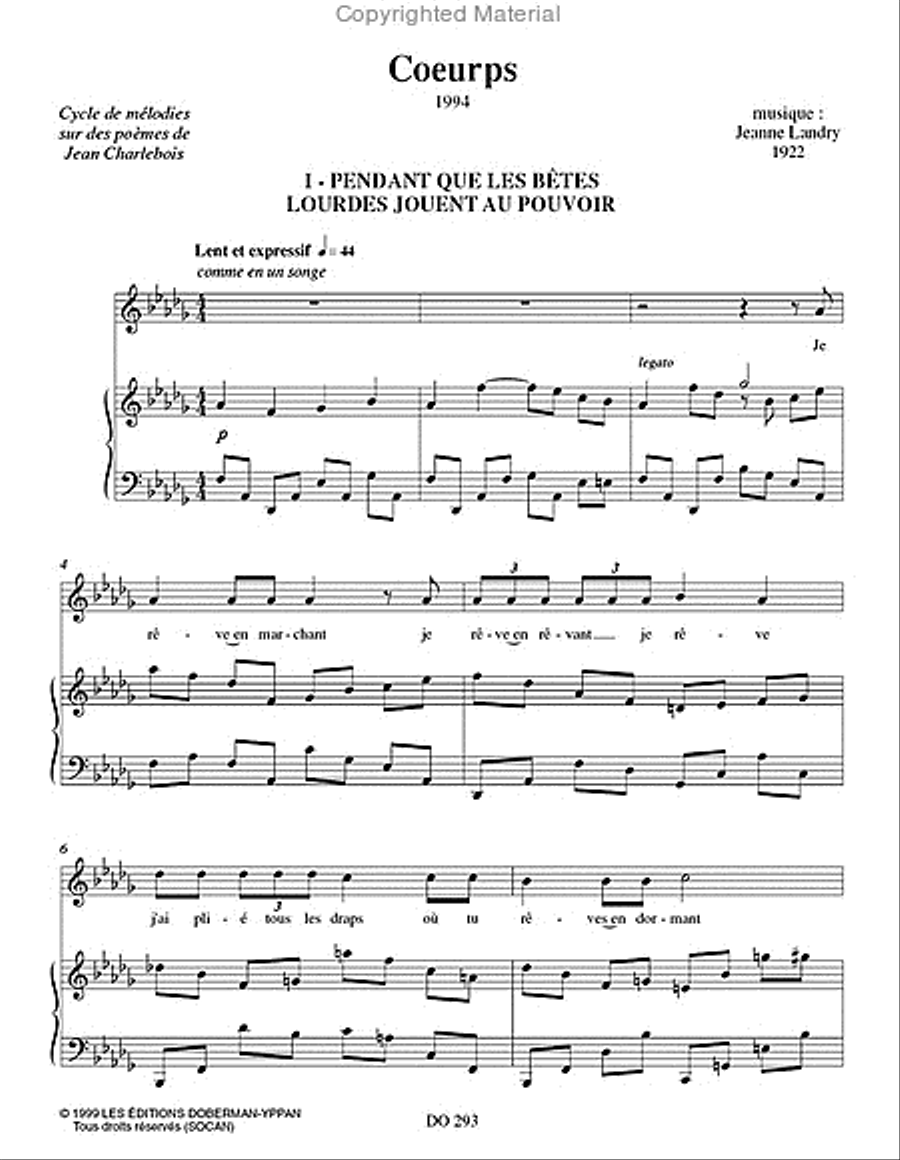 Coeurps Voice Solo scores gallery preview page 2