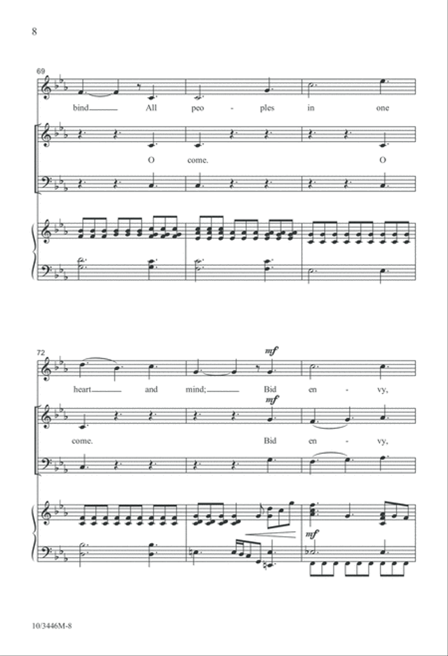 O Come, O Come, Emmanuel 4-Part scores gallery preview page 8