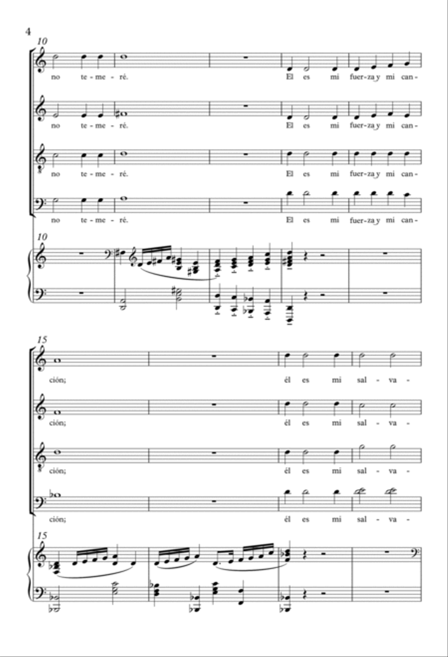 Cantico de Isaías 4-Part scores gallery preview page 3