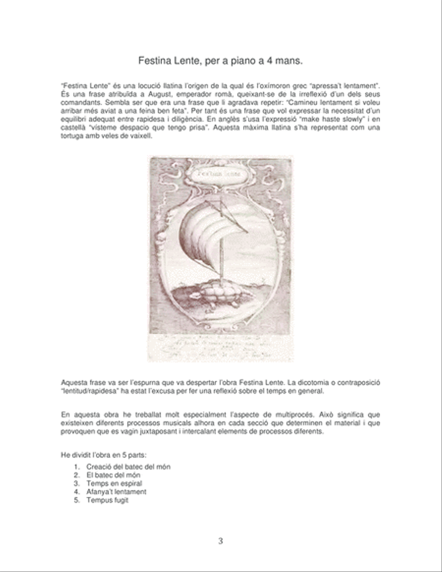 Festina lente Festina lente 2 Pianos, 4-Hands scores gallery preview page 5