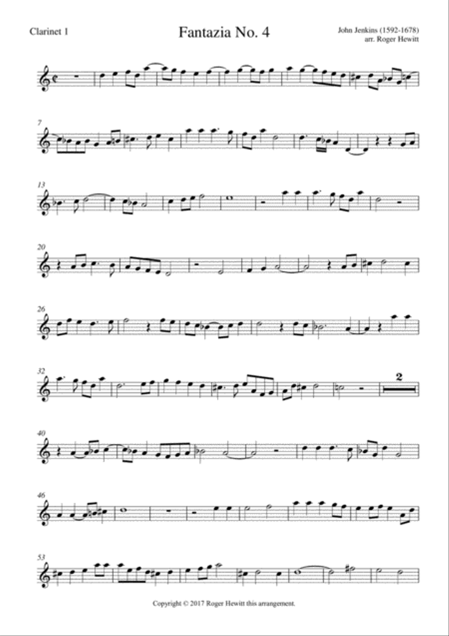 Jenkins - Fantazia No. 4 Small Ensemble scores gallery preview page 5