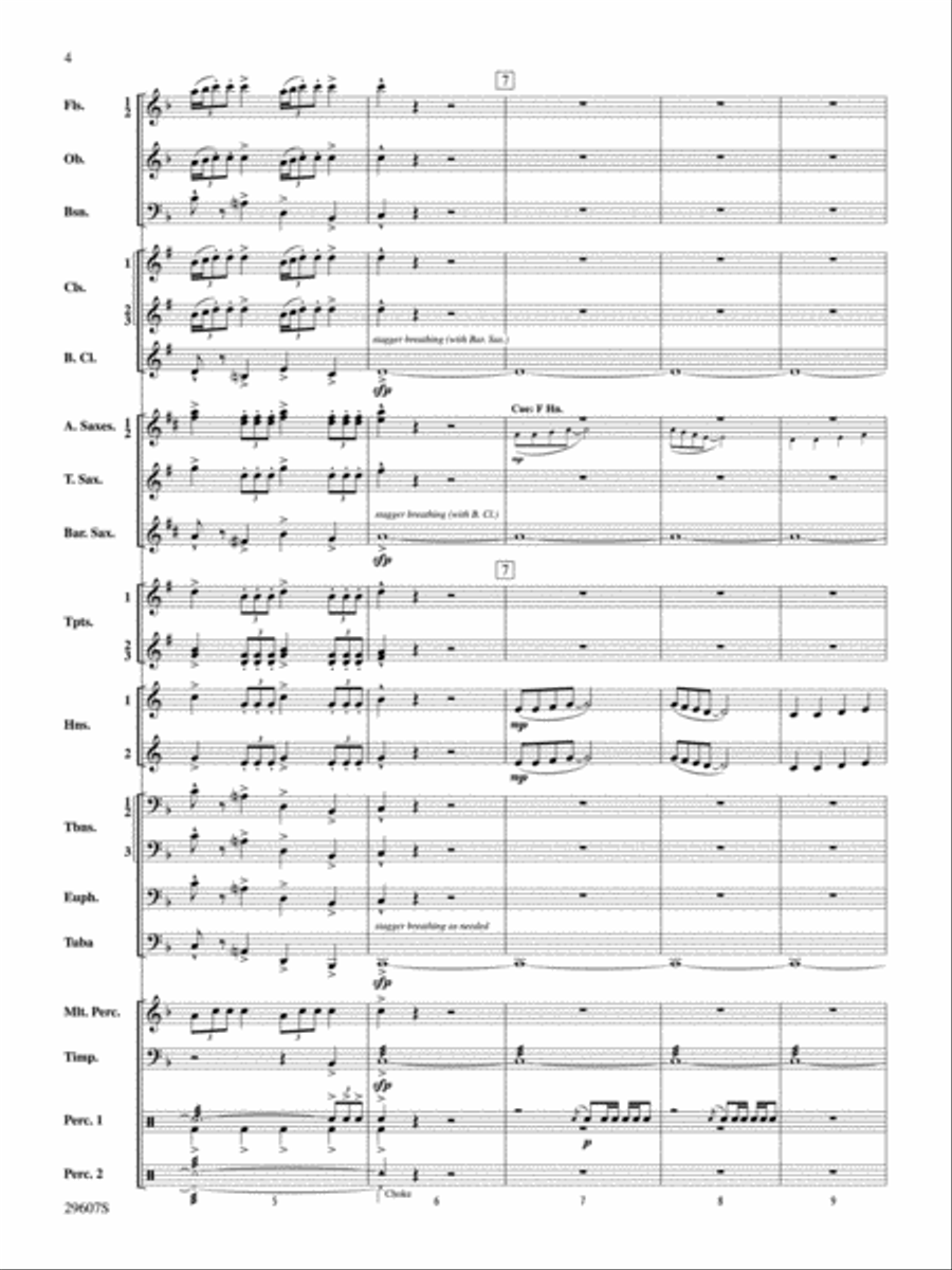 Fanfare to Joy Fanfare to Joy Concert Band scores gallery preview page 3