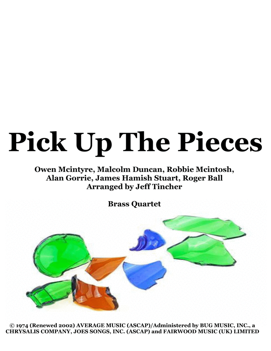 Pick Up The Pieces Brass Quartet scores gallery preview page 1