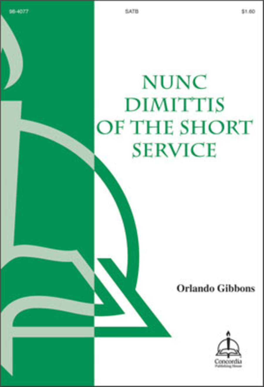 Nunc Dimittis of the Short Service 4-Part scores gallery preview page 1