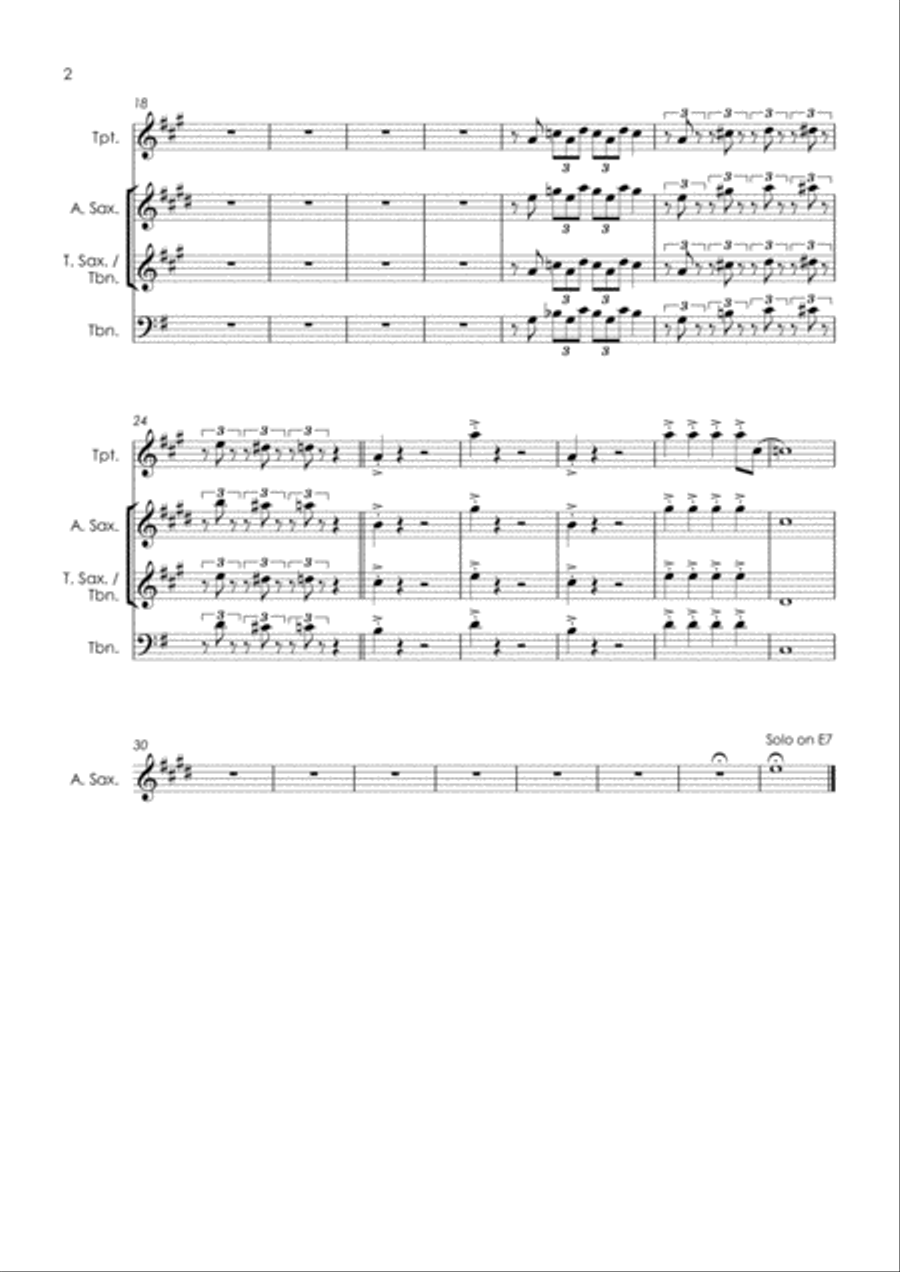 Dr. Feelgood (love Is A Serious Business) Tenor Saxophone scores gallery preview page 4