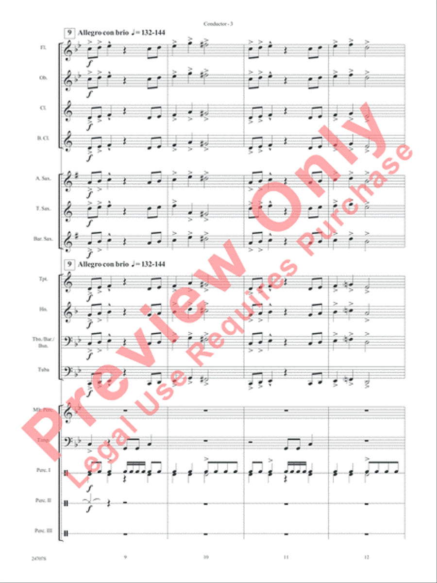 Hooroosh! Concert Band scores gallery preview page 5