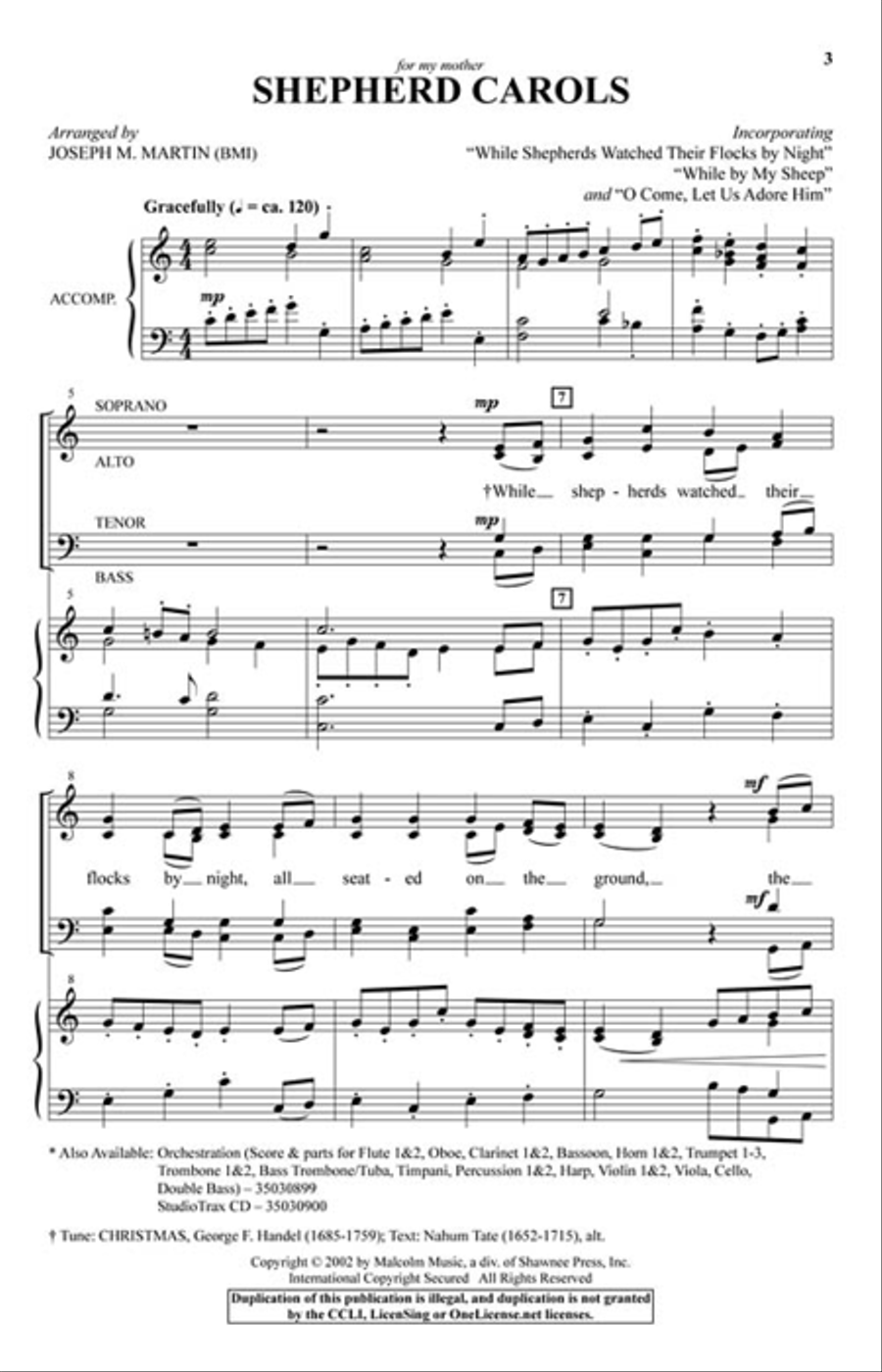 Shepherd Carols Shepherd Carols 4-Part scores gallery preview page 2