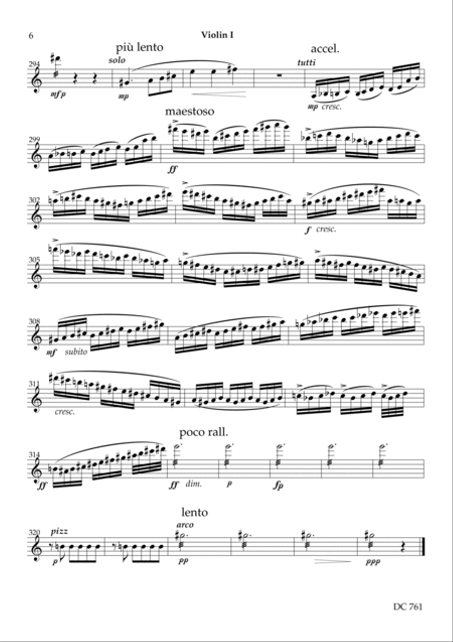 Symphony No.5 [string parts] String Quartet scores gallery preview page 6
