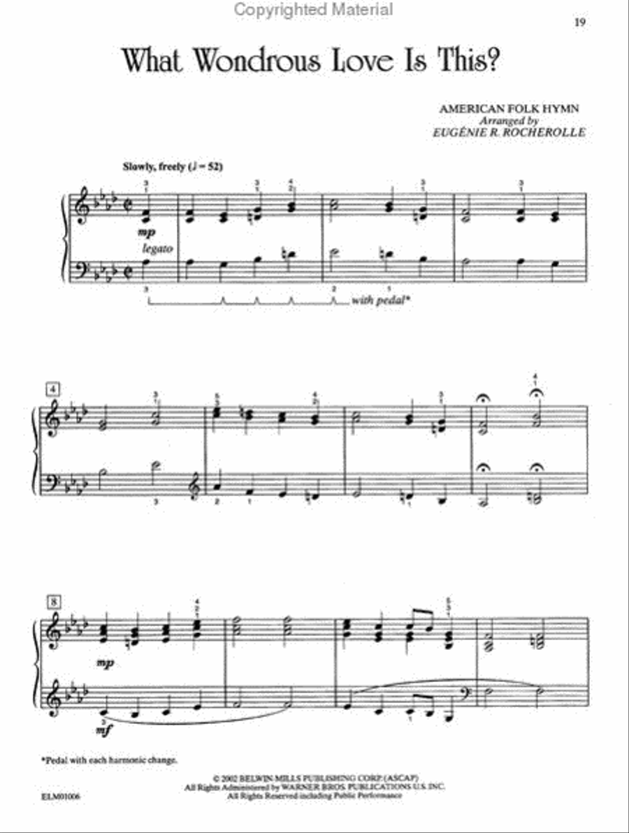 WB Christian Piano Library Piano Solo scores gallery preview page 3