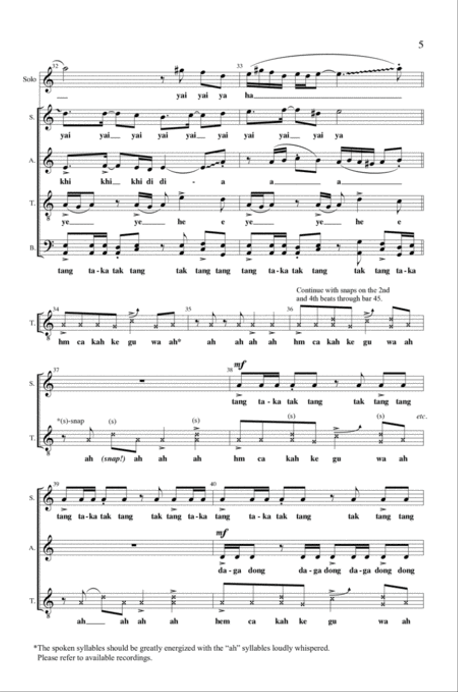 Dawn and Dusk (Fajar dan Senja) 4-Part scores gallery preview page 5