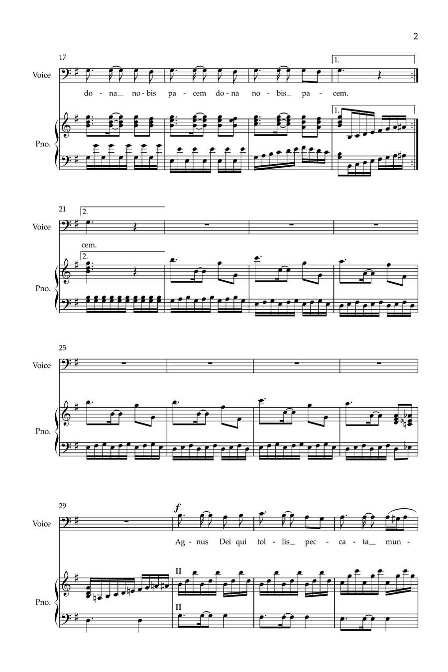 Agnus Dei (from the 
