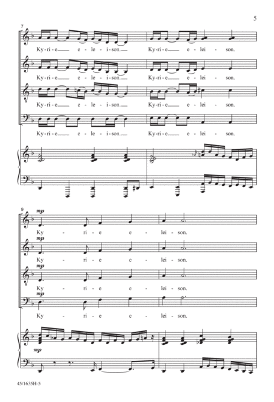 Mass: A Celebration of Love and Joy 4-Part scores gallery preview page 3