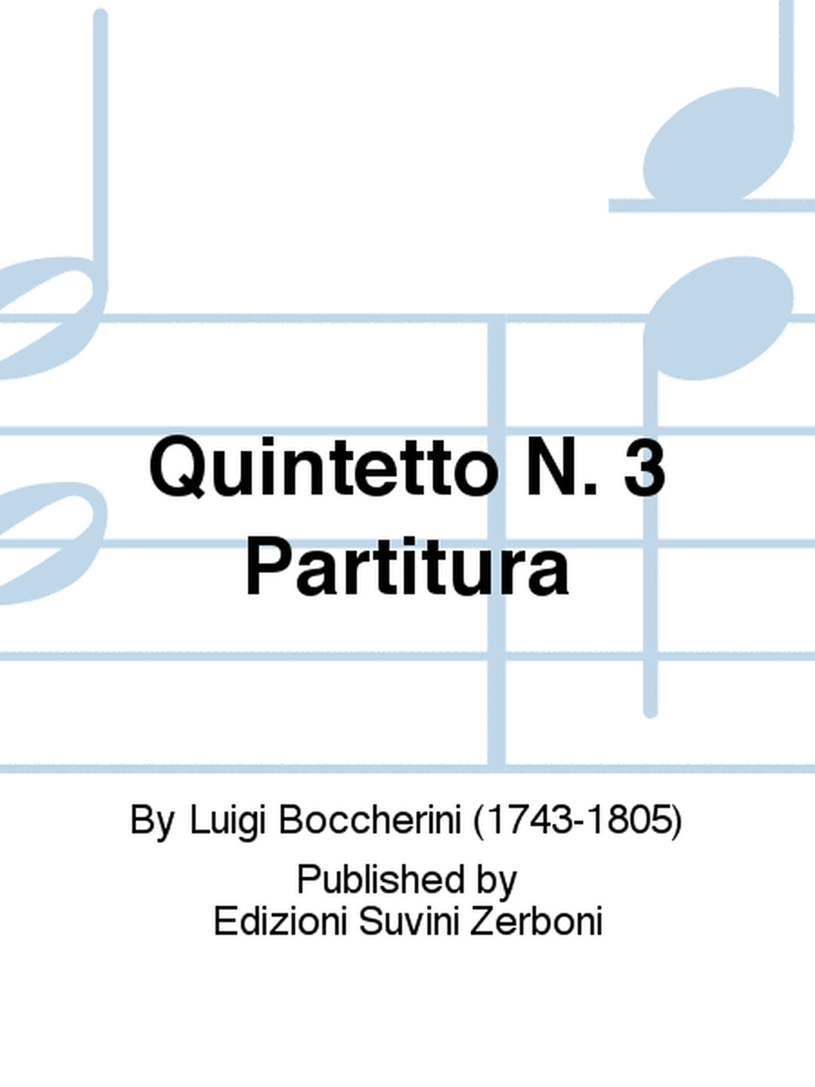 Quintetto N. 3 Partitura