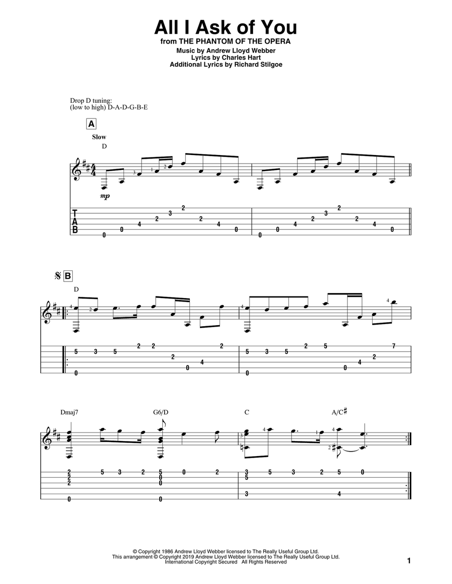 All I Ask Of You (from The Phantom Of The Opera)