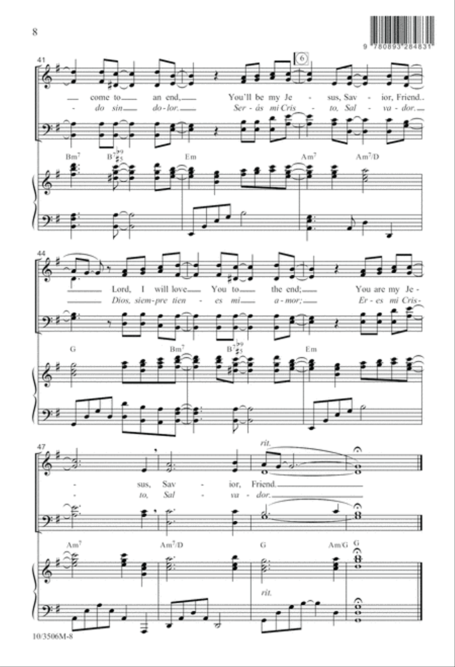 Jesus, Savior, Friend Jesus, Savior, Friend 4-Part scores gallery preview page 8