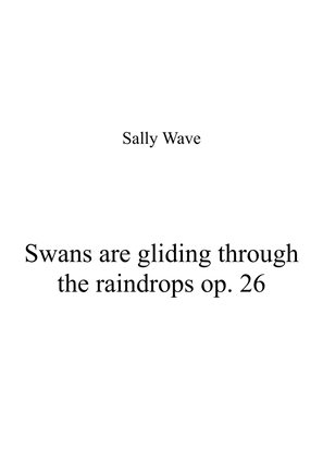 Swans are gliding through the raindrops op. 26 trio for flute violin and harp