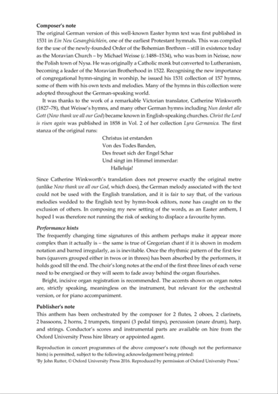 Christ the Lord is risen again 4-Part scores gallery preview page 3