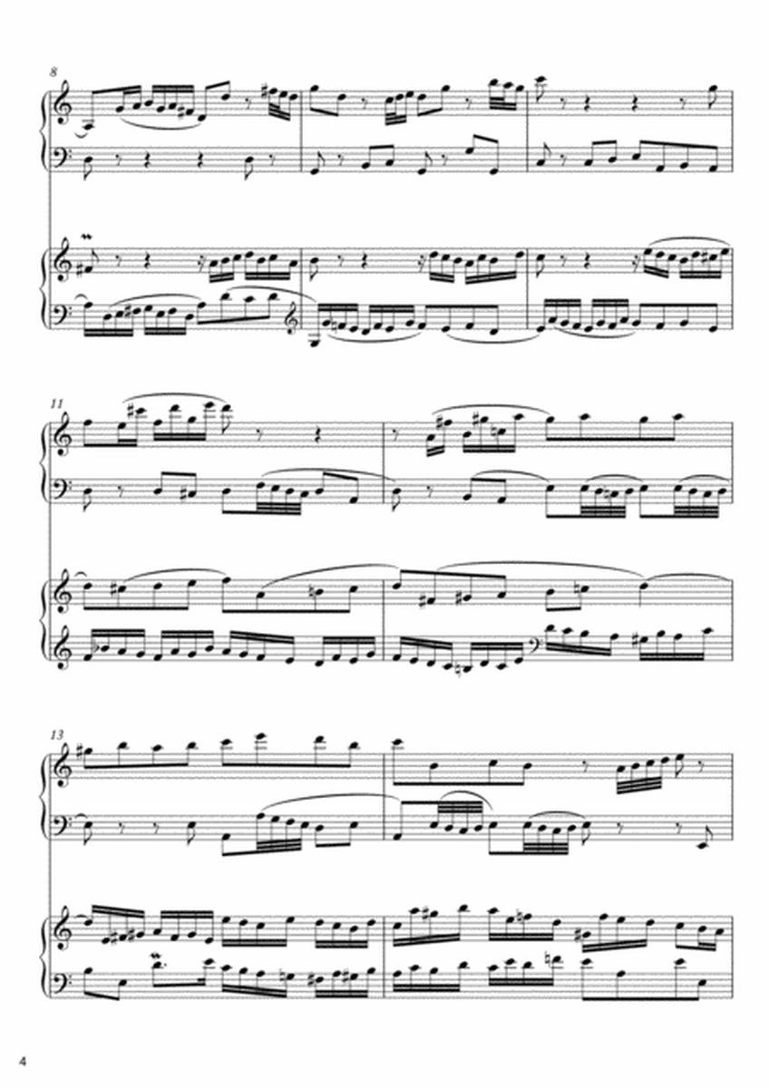 Bach 2 Part Inventions 1-5 for 2 pianos, 4 hands (second piano part by Simon Peberdy) image number null