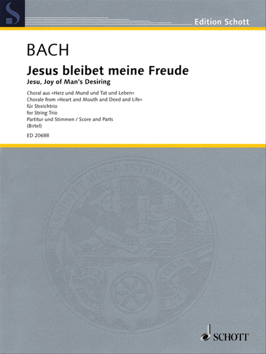Jesu, Joy of Man's Desiring, BWV 147 String Trio scores gallery preview page 1