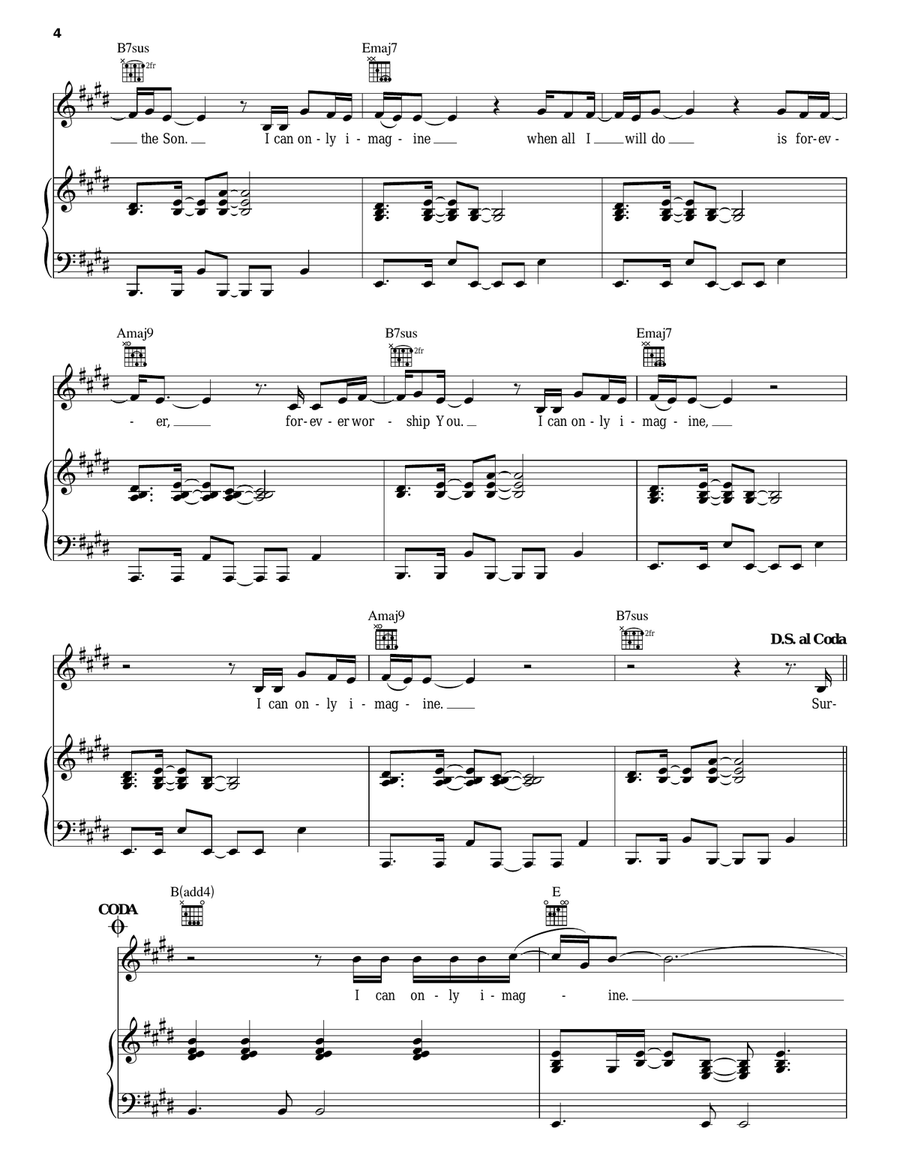 I Can Only Imagine Guitar scores gallery preview page 4