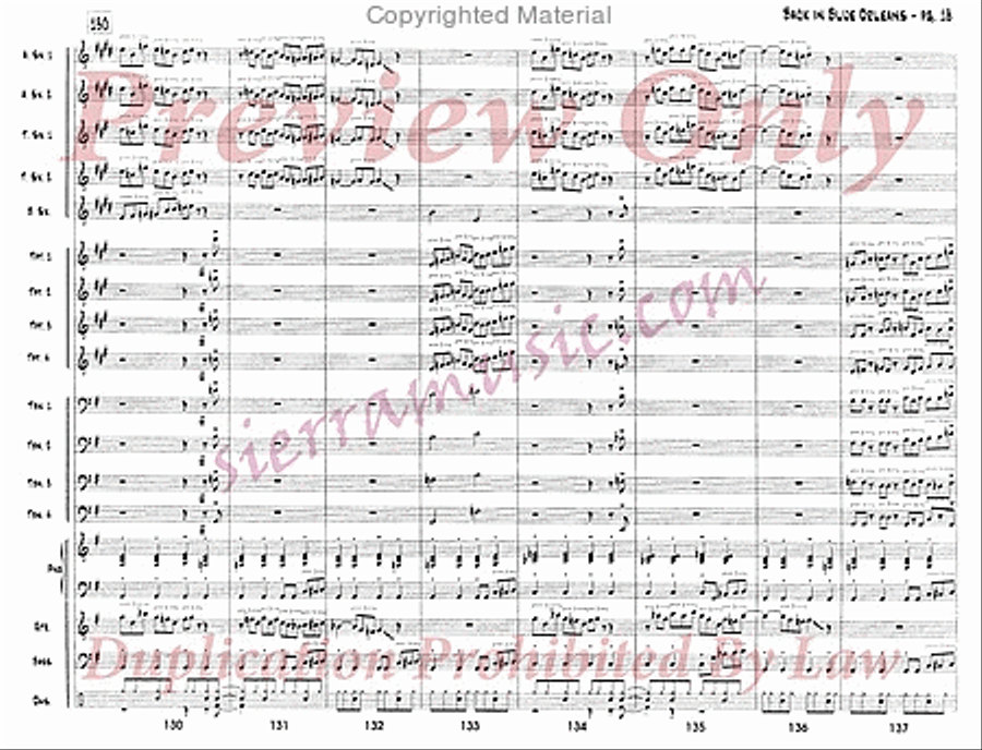 Back In Blue Orleans Back In Blue Orleans Big Band scores gallery preview page 19