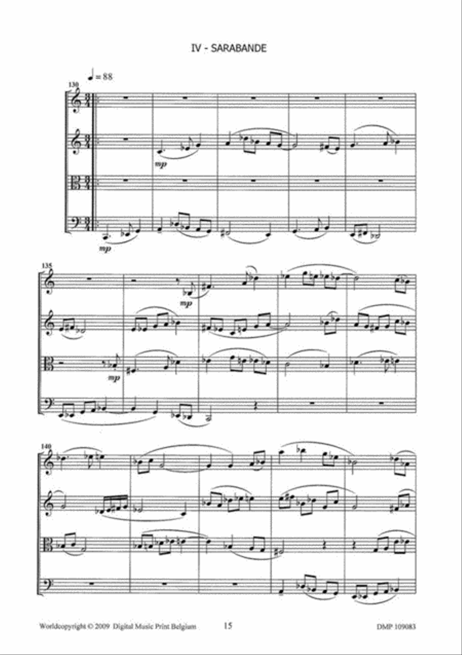 String Quartet I String Quartet scores gallery preview page 5