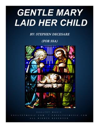 Book cover for Gentle Mary Laid Her Child (for SSA)