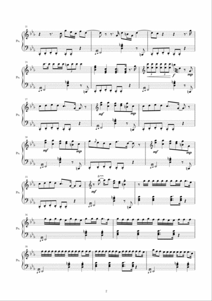 My Oh My (featuring Dababy) Piano Solo scores gallery preview page 2