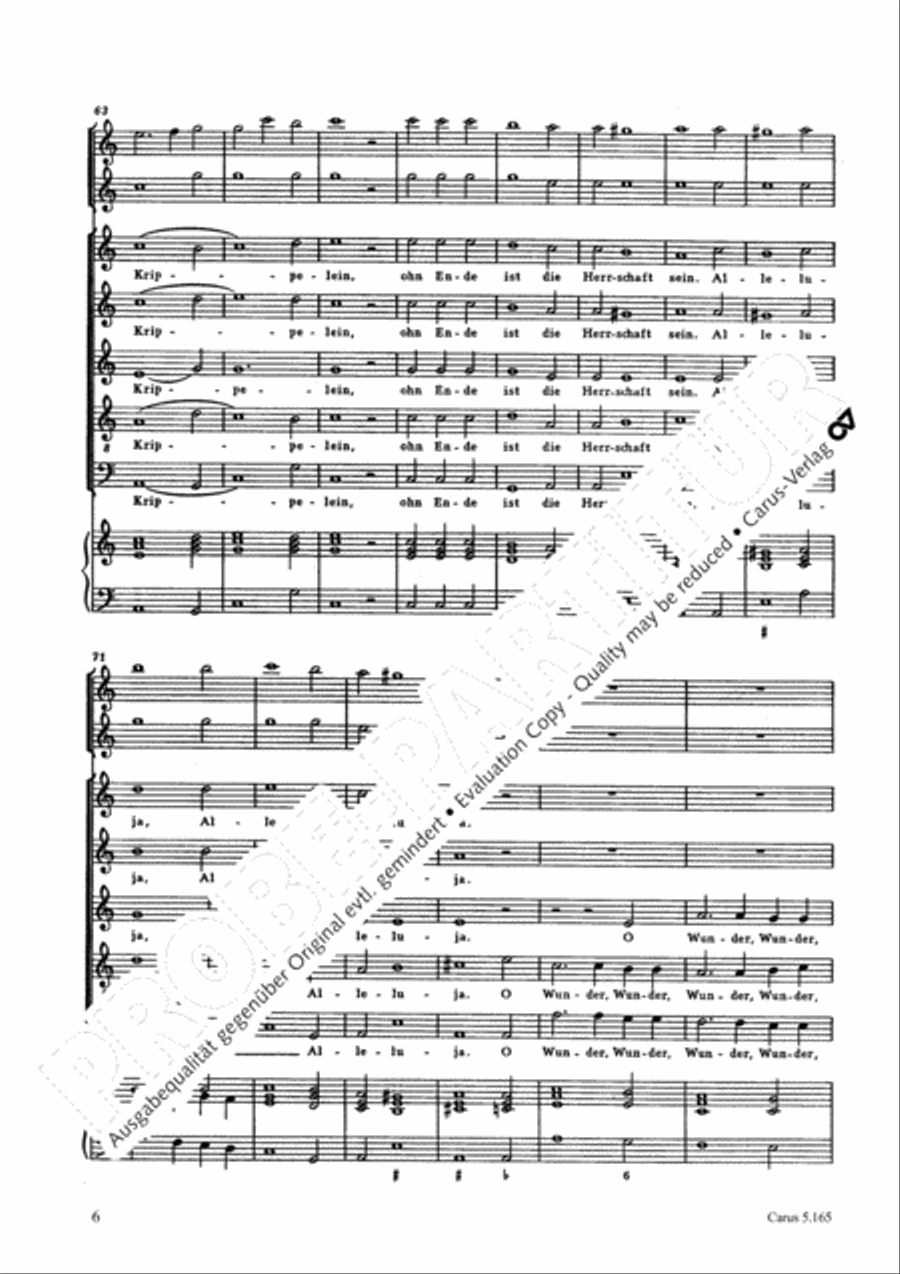 Where is the newborn King (Wo ist der neugeborne Konig) SSATB scores gallery preview page 7