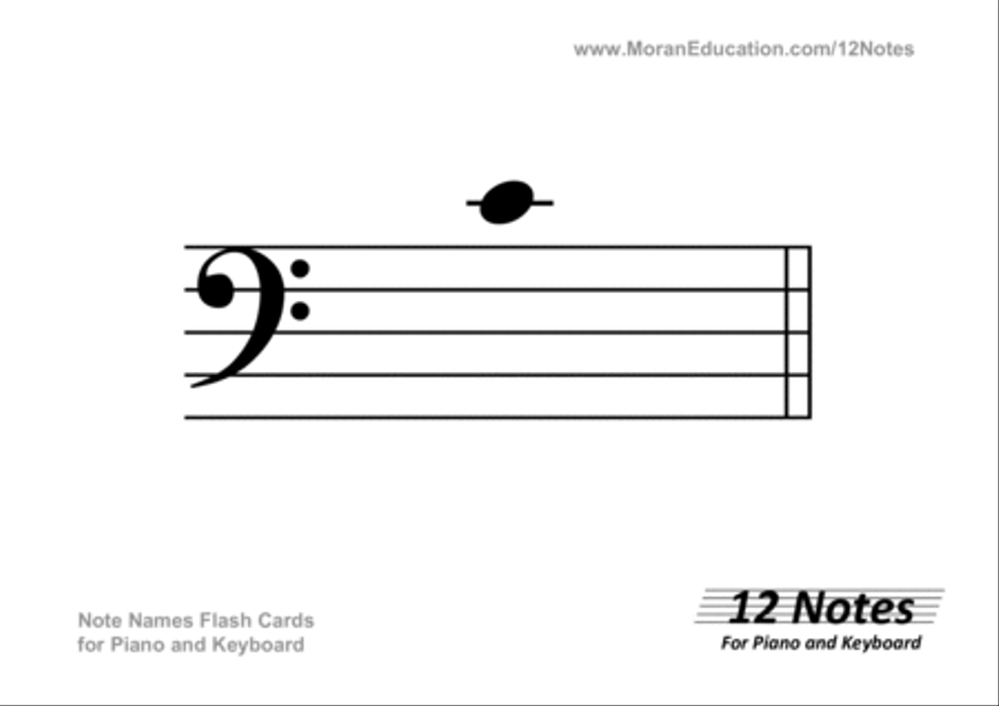 Piano and Keyboard Note Names Flash Cards Piano Method scores gallery preview page 5