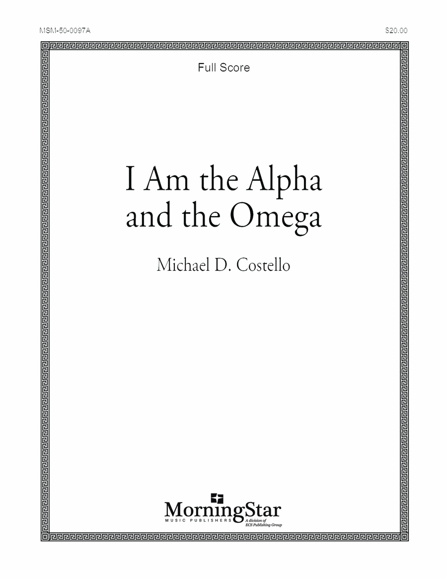 I Am the Alpha and the Omega Choir scores gallery preview page 1