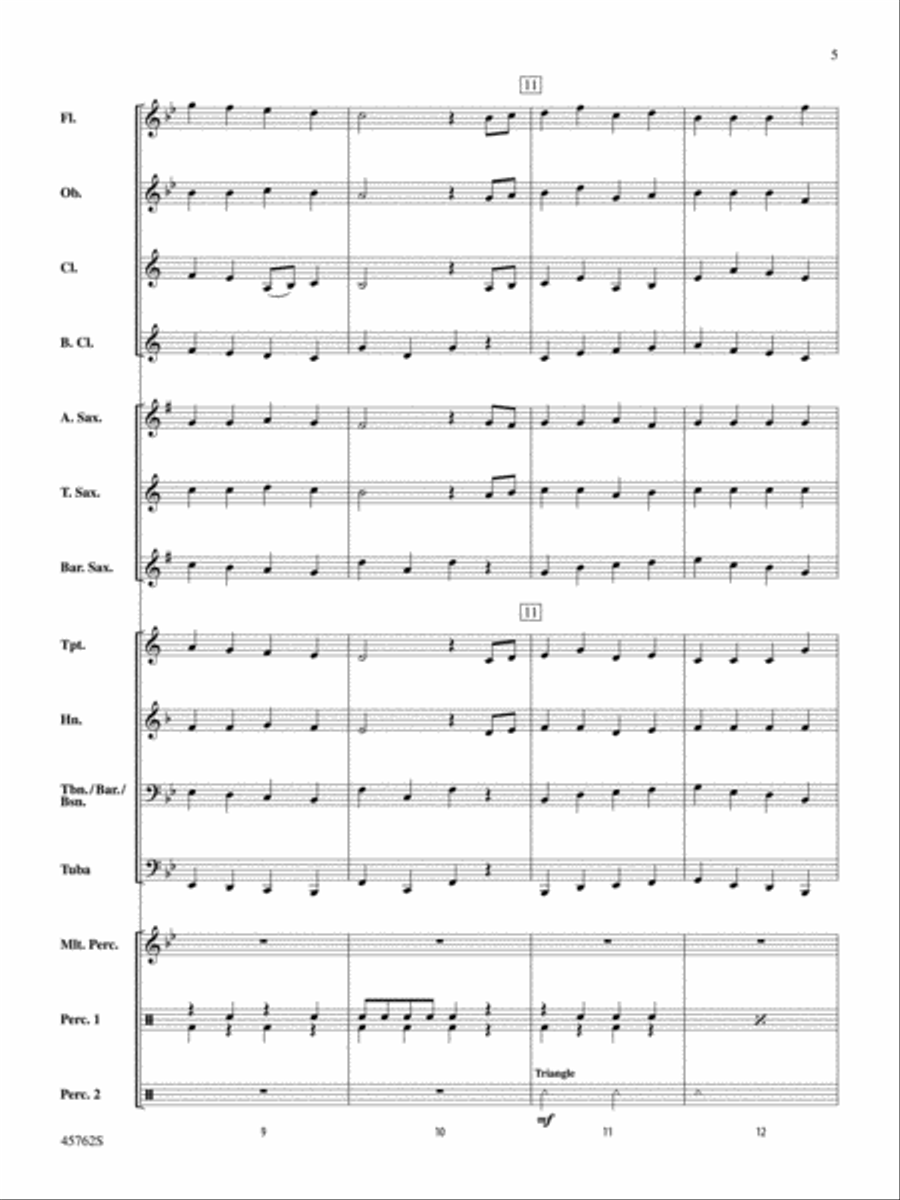 Swansea Town: Score Concert Band scores gallery preview page 5