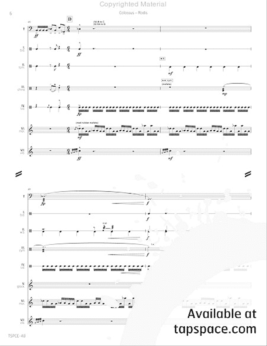 Colossus Percussion Ensemble scores gallery preview page 11