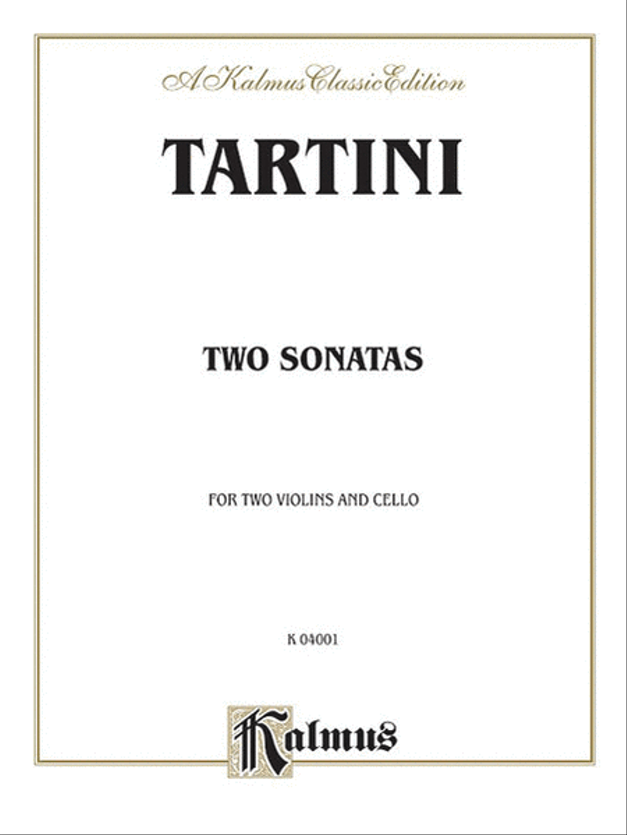 Two Sonatas for String Trio Small Ensemble scores gallery preview page 1