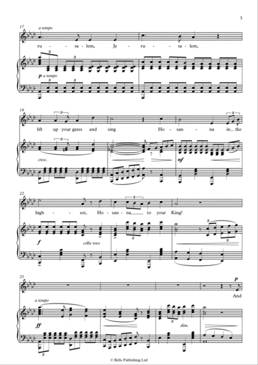 The Holy City (A-flat Major) Voice Solo scores gallery preview page 3